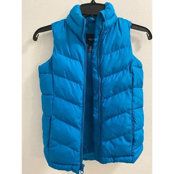 GAD KIDS ELECTRIC BLUE PUFFER VEST MEDIUM NO FLAWS NO DEFECTS GREAT CONDITION - Picture 2 of 7